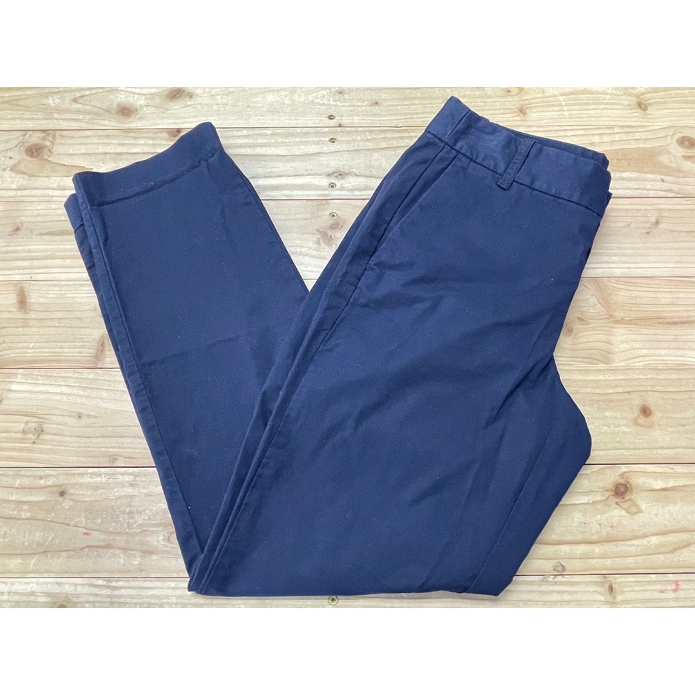 J.Crew Womens Navy Blue Slim Chino Pants Size 2 Stretch Cotton